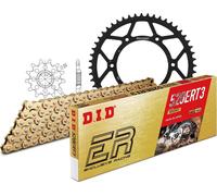 Kit chaîne D.I.D en acier 520ERT2 / 118 avec fermoir à clip, compatible avec les modèles KTM SX-F, Husqvarna FC Gas MC F 250 / 350 cm³ des années 2017 à 2022