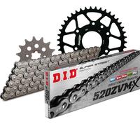 Kit chaîne DID acier 520ZVM-X / 118 rivets pour KTM Duke 200 ccm année 2015 - 2017