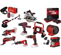 Kit chantier sans fil Einhell – 10 outils Power X-Change + 2 batteries 4.0Ah + chargeur