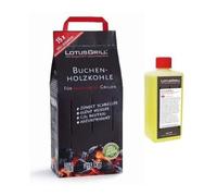 Kit Charbon De Bois De Hêtre 2,5 Kg + 1 X 500 Ml De Gel Combustible