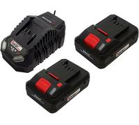 Kit chargeur/batterie PARKSIDE® 20 V – Chargeur 4,5 A + 2 batteries intelligentes 4 Ah