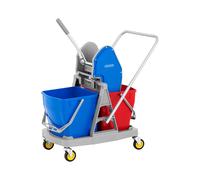 Kit chariot de nettoyage avec 2 seaux et essoreur - 36 l | ulsonix