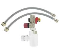 Kit Chauffe-Eau (Groupe 3/4'' (20x27) ,siphon, 2 flexibles d'alimentation), Gris