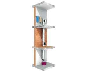 Kit chute à linge en acier inoxydable - Ø 285 mm
