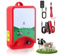 Kit Clôture Électrique 12V - Électrificateur 3KM - Pour Bétail, Mouton, Cheval, Volaille - Affichage LED, Installation Facile