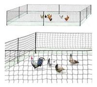 Kit clôture filet à poules 24 M avec porte 9 piquets double pointe G