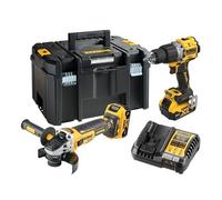 DeWalt Ensemble perceuse et meuleuse sans fil DCK2026P2T-QW 18V XR 2x5Ah 2 outils