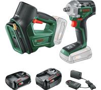 Kit combiné Bosch 18 V UniversalImpactDrive+UniversalPump, 1x PBA 18 V 2 Ah+PBA 18 V 4 Ah