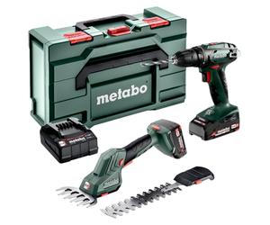 Kit combiné Metabo 2.2.5 18 V BS 18 + SGS 18 LTX Q + 2 batteries 2,0 Ah + chargeur + metaBOX ( 685186000 )