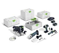 Festool Kit combiné sans fil HKC 55 + TPC 18 + AGC 18 + TB M 137 – Menuiserie – 578025