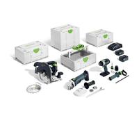 Kit Combo sans fil FESTOOL Menuiserie - HKC 55 + TPC 18 + AGC 18 + TB M 137 - 578025