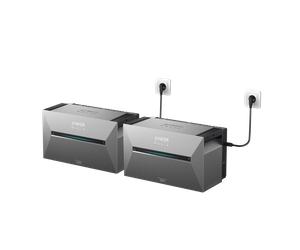Kit complet : alimentation CA 2 400 W + stockage d’énergie 5,4 kWh 2 x Solarbank 3 Pro