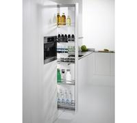 Kit complet colonne de cuisine Dispensa 150 Arena Style - avec amorti - blanc - 6 KESSEBÖHMER