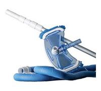Gre Kit de nettoyage 3 pièces piscine hors-sol – Perche télescopique, aspirateur, tuyau 6 m