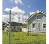 Kit complet de 10 m de panneaux grillagés rigides galvanisés avec revêtement époxy - Hauteur 153 cm