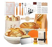 Kit complet de 42 pièces pour la préparation de levain, comprenant des paniers de fermentation et des accessoires