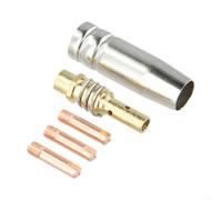 Kit complet de consommables de soudage MB15 15AK MIG avec 5 embouts de contact en cuivre de plusieurs diamètres, support de pointe de contact et buse de protection (0,6)