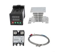 Kit complet de contrôle de chauffage avec thermostat numérique Rex-c100, 40 A pour module SR, sonde de température de 1 m et dissipateur thermique pour extrudeuse en plastique