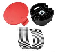 Kit complet de fil de débroussailleuse et couvercle pour Bosch AFS 23 37 Construction robuste en nylon et plastique pour une performance de coupe optimale