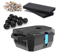 Kit Complet de Filtre de Bassin avec Système de Filtration Biologique,Compatible avec Pompe de Fontaine Solaire,Filtre Cascade