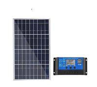 Kit complet de panneaux solaires 18 V 300/600 W, polycristallin, alimentat USB, générateur de cellules solaires recharables for l'extérieur, for le camping(With 1x100A Set)