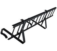 Kit complet de pare-neige 1,5 m - 2 supports - 20 cm - Anthracite | Pour tuiles de toit - à accrocher sur les lattes - Longueur : 1,5 m - Hauteur : 20 cm - RAL 7016