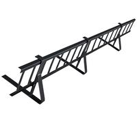Kit Complet de Pare-Neige 1,5 m - 3 Supports - 20 cm - Anthracite | Pour toitures plates - tôle trapézoïdale, Feutre bitumé, bardeaux, tôle Plane - Longueur : 1,5 m - Hauteur : 20 cm - RAL 7016