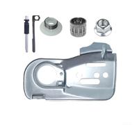 Kit complet de pompe à huile pour tronçonneuse 445 445e 450 450e avec plaque de guidage pour barre d'arbre à vis sans fin, écrou et roulement à aiguilles, kit de rechange en plastique pour restaurer