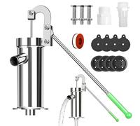 Kit complet de pompe à manivelle en acier inoxydable - Pompe manuelle à eau - Pompe à eau - Pompe à eau - Économie d'énergie - Pompe de fût de pluie pour jardin