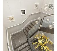 Kit complet de rampe d'escalier en bois blanc, rampe d'escalier, support de couloir mural, barre d'appui, loft, villa, rampe antidérapante, rampes de terrasse(60cm)