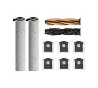 Kit complet de rechange pour rouleau Dreame Aqua10 Ultra Roller avec brosses principales anti-principales, rouleaux de nettoyage à haute absorption et sacs à poussière scellés