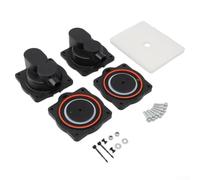 Kit complet de réparation de pompe à air pour Hiblow-HP60 HP80 avec diaphragme de rechange - Filtres en plastique noir - Vis de serrage - Convient pour la maison, le jardin, la plomberie, les pompes