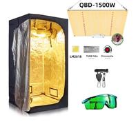Kit complet de tente de culture - Lampe de croissance LED - Pour la culture en intérieur - 50 x 50 x 100 cm - Non dimmable