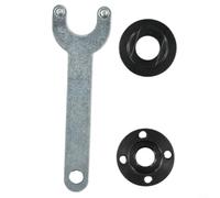 Kit complet d'écrous à bride intérieure et extérieure pour meuleuse d'angle M14 avec e 40 mm de diamètre, trous d'entraînement de broche de 30 mm d'espacement pour un verrouillage sécurisé du