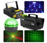 Kit Complet Disco Lumière et Laser Beamz (avec Jelly Ball, Laser et Machine à Fumée) Noir G