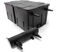Kit complet : Filtre pour étang CBF-350B, jusqu'à 60 000 litres. Système de filtration pour étang, conçu comme filtre à circulation. Clarificateur UV CUV-236, avec une puissance UV-C de 36 watts