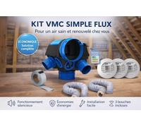 Kit Complet Gaines Et Vmc Hygrocosy 412320 Très Basse Consommation T3-t7 Atlantic