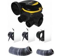 Kit Complet Gaines Et Vmc Simple Flux Easyhome Auto + Grilles De Ventilation Colorline - Aldes