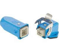 Kit complet HARTING Han EX 3A Boîtier de montage coudé et boîtier femelle droit, 1xM20 - 1 pièce