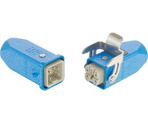 Kit complet HARTING Han EX 4A Boîtier de connecteur et douille droit, 1xM20 - 1 pièce