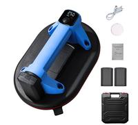 Kit complet pour l'installation de carrelage, comprenant : ventouse à double moteur, ponceuse de 350W, et têtes d'aspiration électriques