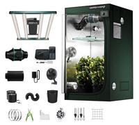 Kit complet pour serre de culture - Source lumineuse de 300 watts - Capacité de 50 kg - Couleur : vert