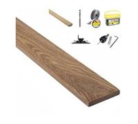 Kit complet terrasse 20m² en bois exotique Cumaru Longueur des lames : 1850mm