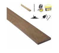 Kit complet terrasse 20m² en bois exotique IPE Longueur des lames : 1250mm
