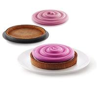 Kit complet Unyqoos® pour mini-muffins : moules à pâtisserie micro-perforés et moule en silicone décoratif en silicone platine, sans BPA, adapté au four, au micro-ondes, au congélateur et au lave-vais