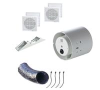 Kit complet ventilateur tubulaire à insérer avec accessoires Punto MG 100