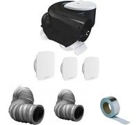 Kit Complet Vmc Simple Flux 3 Bouches Autocosy Plus Gaines Et Bande Alu - Atlantic