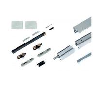 Kit complet Xperta porte en bois fixation murale avec 2 softcloses - noir ARGENTA