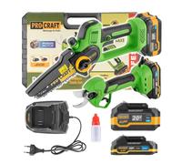 Kit comprenant une scie à main sans fil PKA35Li et un sécateur ES25Li Procraft PA168SET