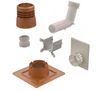 Kit Condensation - gaz / fioul-Chemilux PPTL C - 2 en 1 + couvre-cheminée Ocre UBBINK